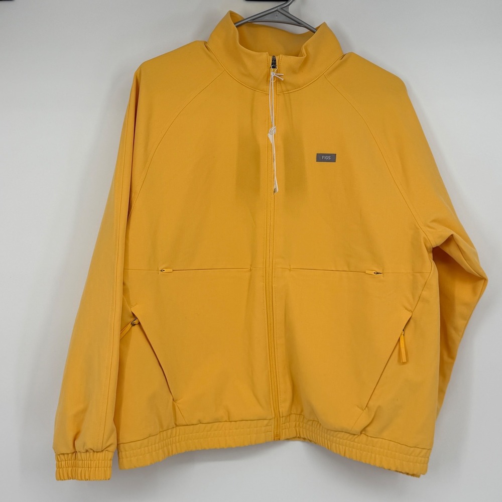 NWT FIGS Sydney Performance Scrub Jacket M Lifesaver Yellow Technical Collection